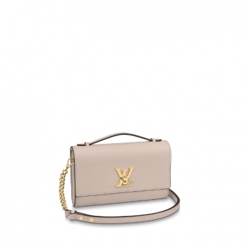 LV M56087 灰褐色 LOCKME CLUTCH 手袋