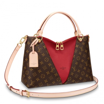 LV M43957 樱桃红色 V TOTE 中号手袋