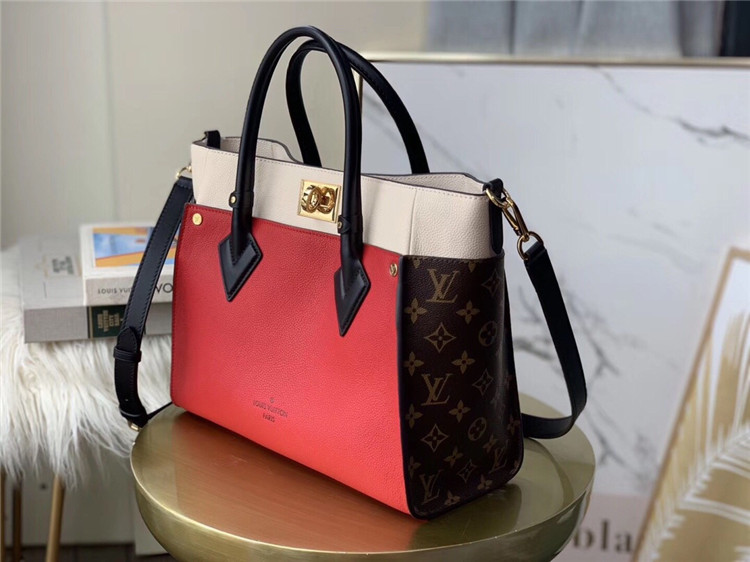 M53824 Louis Vuitton 2019 Monogram Canvas On My Side-Pirate Red