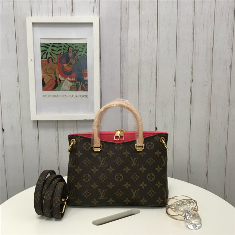 M41241 Louis Vuitton 2014 Monogram Canvas Pallas BB Handbag-Red