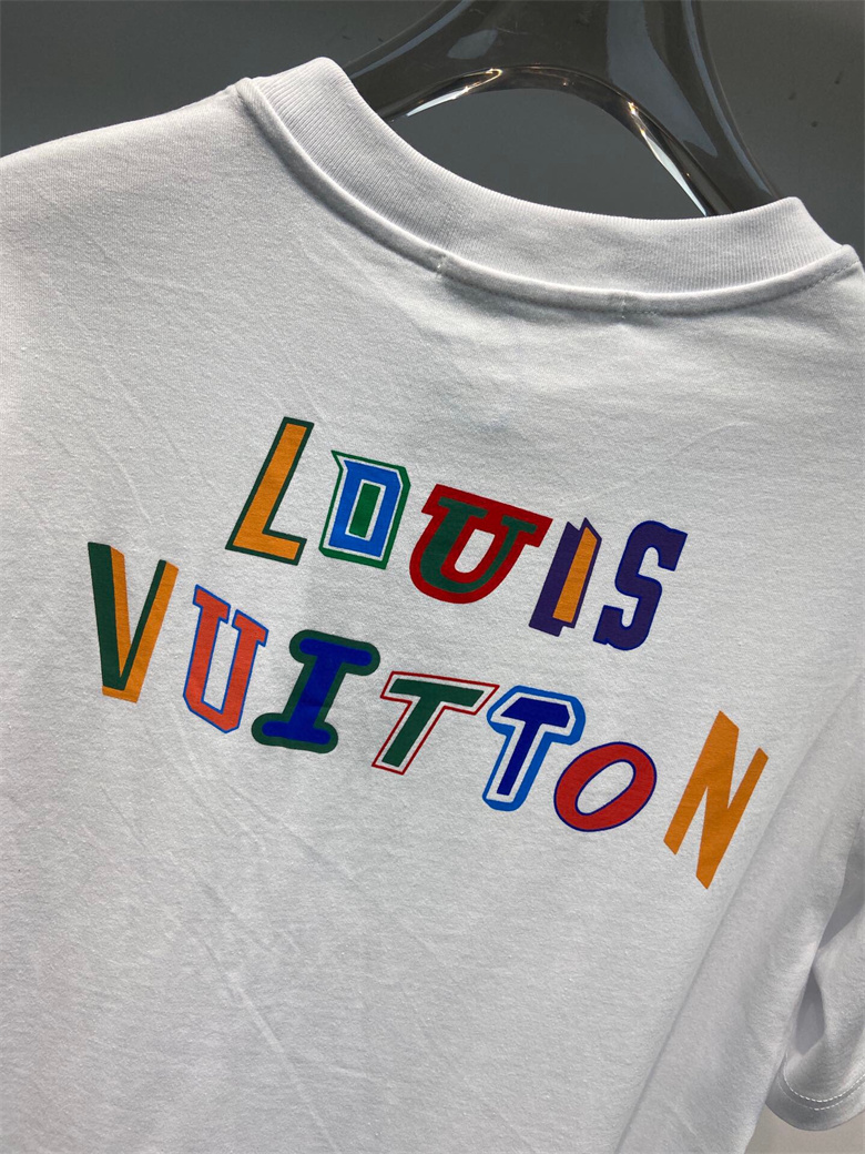 Louis Vuitton Lvxnba Front-And-Back Letters Print T-Shirt (1A8X8R)