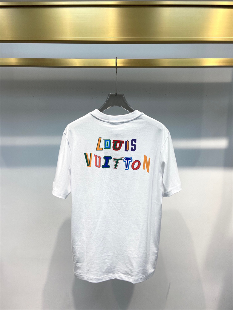 Louis Vuitton Lvxnba Front-And-Back Letters Print T-Shirt (1A8X8R)