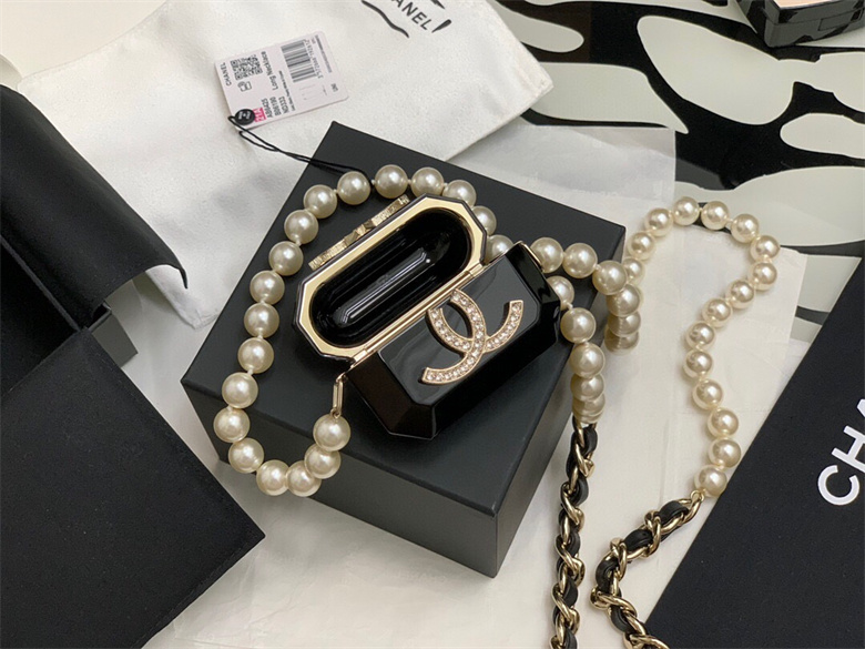 Shop CHANEL Airpods Case Necklace (AB6678 B06190 ND333) by lufine